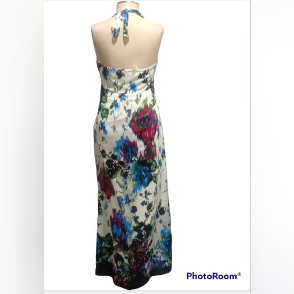 Dress Barn Floral halter dress size 8 - Picture 4 of 6